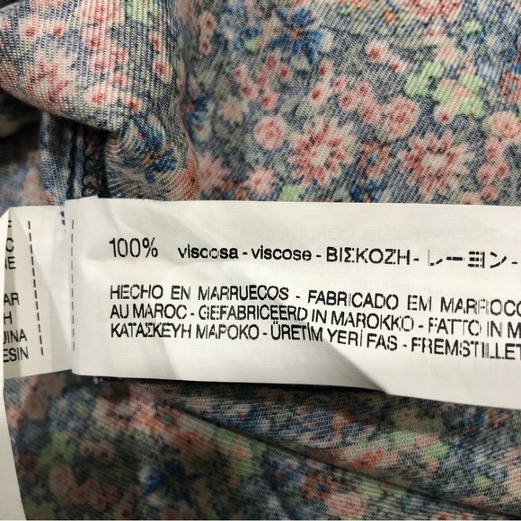 Zara Girls Casual Collection Long Sleeve Retro Floral Pattern Size 9/10 cm 140 - Picture 7 of 7